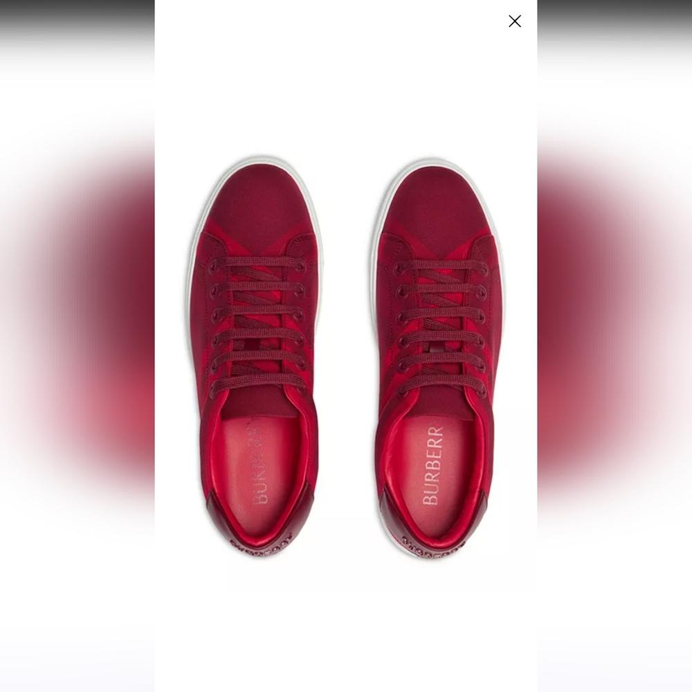 HOST PICK!!!! Burberry New Albridge Check Cotton Sneakers - Picture 10 of 13